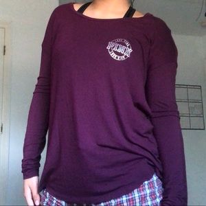 long sleeve pink shirt